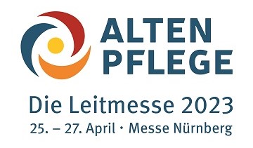 Das Logo der ALTENPFLEGE-Messe 2023 in Nürnberg